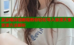 皮皮喵详细教程教你轻松导入禁漫天堂资源方法解析
