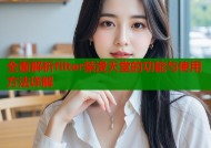 全面解析filter禁漫天堂的功能与使用方法详解